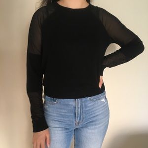 Garage Sweater with Mesh Sleeves